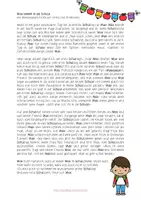 Vorschau - Text - Bewegungsgeschichte für den 1. Schultag - Seite 1