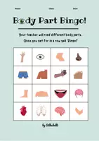 Vorschau - Spiele - Body Part Bingo Game - Deckblatt