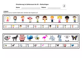 Vorschau - Arbeitsblätter - Reihenfolgen (Zahlenraum bis 20) - Seite 3