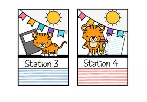 Vorschau - Poster - Stationsschilder für Stehrahmen – Stationenbetrieb – Tigerklasse - Seite 2