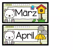 Vorschau - Poster - Klassenkalender - Tafelkalender - Hausübungstafel - Eisbärenklasse - Seite 3