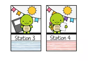 Vorschau - Poster - Stationsschilder für Stehrahmen – Stationenbetrieb – Schildkrötenklasse - Seite 3