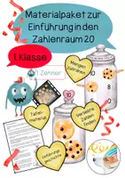 Vorschau - Stundenentwürfe - Materialpaket zur Einführung in den Zahlenraum 20 - Deckblatt