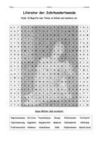 Vorschau - Spiele - Suchsel Literaturepoche Jahrhundertwende - als PDF & Word - Seite 1