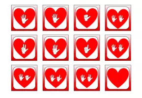 Vorschau - Spiele - Paarspiel verliebte Zahlen Ziffern, Finger, Punktebilder und Strichliste - Seite 2