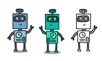 Vorschau - selbst erstellte Cliparts/Grafiken - Roboter - Cliparts für Arbeitsblätter - Seite 1