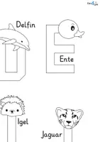 Vorschau - Mal- und Bastelvorlagen - ABC Poster - Buchstabeneinführung - Seite 3