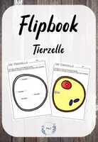Vorschau - Arbeitsblätter - Flipbook: Tierzelle (Klapp-Tierzelle) - Deckblatt