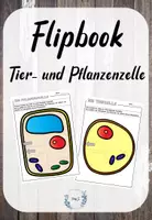Vorschau - Arbeitsblätter - Flipbook: Tier und Pflanzenzelle (Klappzellen) - Deckblatt