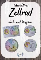 Vorschau - Mal- und Bastelvorlagen - interaktives Zellrad: tierische Zelle (dreh- & klappbar) - Deckblatt