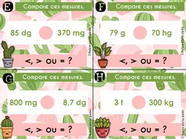 Aperçu - Feuilles d'exercices - CAT - Les mesures de masses - Page 2