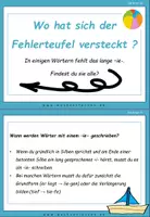 Vorschau - Aufgabenkarten - Sommer: Fehlerteufel -ie- - Lesekarten - Seite 1