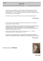 Vorschau - Klassenarbeiten - Heinrich von Kleist: "Die Marquise von O..." - Klausur - Analyse eines Textauszuges mit weiterführendem Schreibauftrag + EHZ - Seite 1