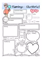 Vista previa - Unidades / Secuencias / Situaciones de Aprendizaje - Steckbrief Flamingo Deutsch / Alemán / Sachunterricht / Biologie - página 1