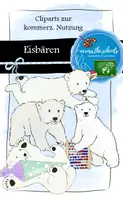 Vorschau - selbst erstellte Cliparts/Grafiken - Klassentier Eisbär: Cliparts zur kommerziellen Nutzung - Deckblatt