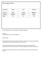 Vorschau - Arbeitsblätter - Mini Logical Pets 1 - Leseverständis für Englisch-Anfänger - Seite 1