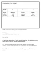 Vorschau - Arbeitsblätter - Mini Logical The house 2 - Leseverständnis für Englisch-Anfänger - Seite 1