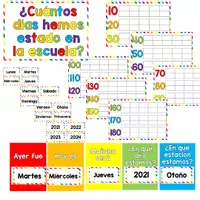 Vista previa - Decoración del aula - Rutina diaria - Calendario, días de la semana, meses, el tiempo - página 2