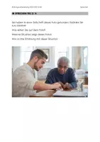 Vorschau - Arbeitsblätter - DaZ B1 DTZ/ DTÖ Sprechen Thema Altenpflege - Deckblatt