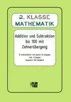Vorschau - Arbeitsblätter - Klasse 2: Addieren und Subtrahieren bis 100 mit Zehnerübergang - Deckblatt