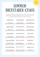 Vorschau - Arbeitsblätter - Sommer-Spiel: Buchstaben-Chaos - Seite 2