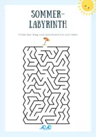 Vorschau - Arbeitsblätter - Sommer-Spiel: Labyrinth (Pausenfüller) - Seite 1