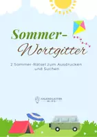 Vorschau - Spiele - Sommer-Spiel: Wortsuche / Buchstabengitter / Wortgitter - Deckblatt