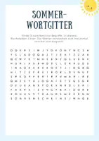 Vorschau - Spiele - Sommer-Spiel: Wortsuche / Buchstabengitter / Wortgitter - Seite 1