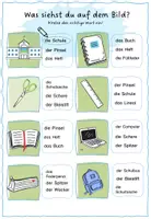 Aperçu - Feuilles d'exercices - Allemand : Cahier "L'école" + Vocabulaire - Page 2