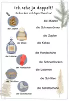 Aperçu - Feuilles d'exercices - Allemand : Cahier "L'hiver" + Vocabulaire - Page 3