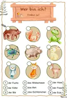 Aperçu - Feuilles d'exercices - Allemand : Cahier "Les animaux de la forêt + Vocabulaire - Page 2