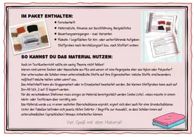 Vorschau - Unterrichtsreihen - Textil : Stoffe untersuchen Forschen und Entdecken - Seite 1