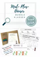 Vorschau - Stundenentwürfe - Forscherheft Mal- Plus- Häuser - Aktiv- entdeckendes Lernen Klasse 3 - Deckblatt