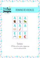 Vista previa - Juegos / Gamificación - Domino Vocales - Portada