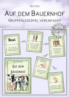 Vorschau - Spiele - Auf dem Bauernhof - Gruppenlesespiel vereinfacht - Deckblatt