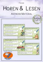 Vorschau - Stationenlernen - Hören und Lesen Bauernhof - Anybook FREEBIE - Deckblatt