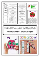 Vorschau - Arbeitsblätter - The very hungry caterpillar (Arbeitsblätter und Bastelvorlagen) - Deckblatt