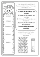 Vorschau - Arbeitsblätter - The very hungry caterpillar (Arbeitsblätter und Bastelvorlagen) - Seite 1