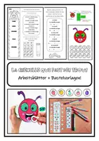 Vorschau - Arbeitsblätter - La chenille qui fait des trous (Arbeitsblätter und Bastelvorlagen) - Deckblatt