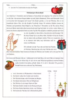 Vorschau - Arbeitsblätter - Nikolaus-Lied: Lasst uns froh und munter sein für Deutsch, DaF und DaZ - als PDF & Word - Seite 2