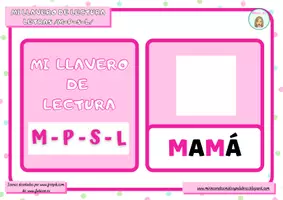 Vista previa - Juegos / Gamificación - LLAVERO INICIACIÓN A LA LECTURA LETRAS M-P-S-L - página 2