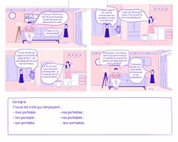 Vorschau - Arbeitsblätter - Induktive Erarbeitung von Possessivpronomen - Seite 2