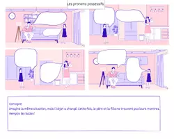 Vorschau - Arbeitsblätter - Induktive Erarbeitung von Possessivpronomen - Seite 3