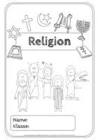 Vorschau - Arbeitsblätter - Deckblatt für den Religionshefter - Deckblatt