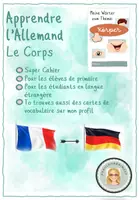 Aperçu - Feuilles d'exercices - Allemand: Cahier "Le corps" + Vocabulaire - Page de couverture