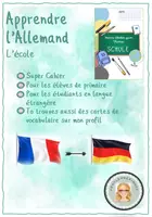 Aperçu - Feuilles d'exercices - Allemand : Cahier "L'école" + Vocabulaire - Page de couverture