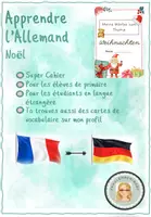 Aperçu - Feuilles d'exercices - Allemand : Cahier "Noël"+ Vocabulaire - Page de couverture
