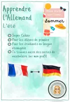 Aperçu - Feuilles d'exercices - Allemand : Cahier "L'été" + Vocabulaire - Page de couverture