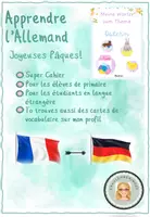 Aperçu - Feuilles d'exercices - Allemand : Cahier de Pâques + Vocabulaire - Page de couverture