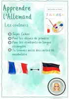 Aperçu - Feuilles d'exercices - Allemand: Cahier "Les couleurs" + Vocabulaire - Page de couverture